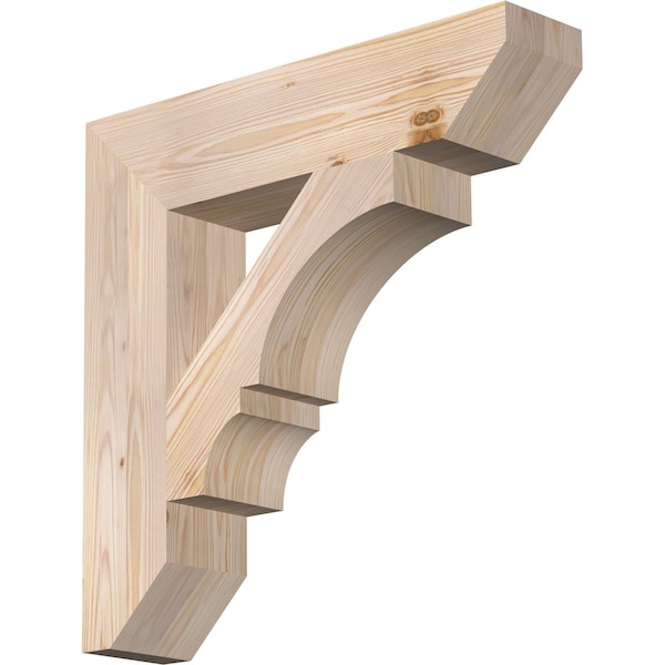 Ekena Millwork Balboa Slat Smooth Bracket, Douglas Fir, 5 1/2"W x 26"D x 26"H BKT06X26X26BOA06SDF - main